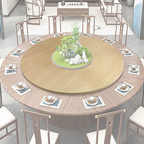 Drehbarer Esstisch – 100 cm Serviertablett aus Holz, leise, rollende Drehteller, runde Servierplatte, ideal für Zuhause und Partys, perfekt für Familienfeiern von Generisch