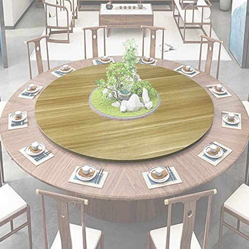 Drehbares Serviertablett für Esstisch, 100 cm, rund, aus Holz, leises Lager, perfekt für Familienfeiern und Partys, einfach zu bedienen, stilvolles Design Drehbares Serviertablett für Esstisch, 100 cm, rund, aus Holz, leises Lager, perfekt für Familienfeiern und Partys, einfach zu bedienen, stilvolles Design von Generisch