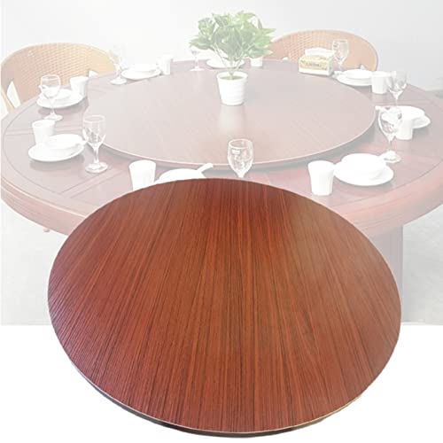 Drehbares Tablett, 80 cm, runde Servierplatte aus Holz, 360°-Display, Drehteller für Esstisch, perfekt zum Unterhalten und Servieren (Farbe: B) von Generisch
