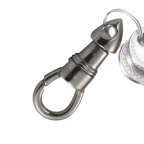 Drehverschluss, Drehhaken,Kettenanhänger-Verschluss - Robuster Karabinerhaken, verstellbare Adlerhakenschnalle zum Tauchen, Bootsseil, Schaukeln, Anhänger Drehverschluss, Drehhaken,Kettenanhänger-Verschluss - Robuster Karabinerhaken, verstellbare Adlerhakenschnalle zum Tauchen, Bootsseil, Schaukeln, Anhänger von Generisch