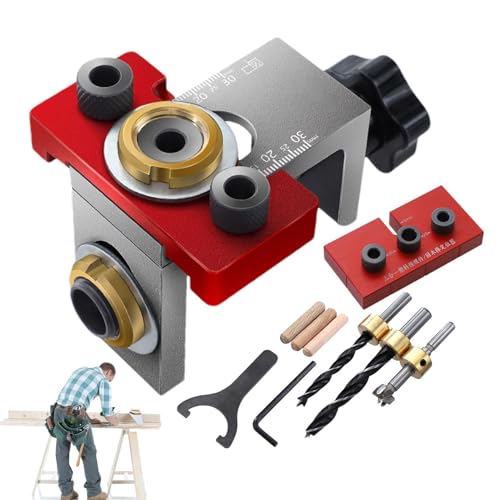 Drill Jig für gerade Löcher, Masken für die Holzbearbeitung, verstellbare Bohrführungsortung, Hunderte von professionellen Zentrierungen für Möbel für die Beinbearbeitung Drill Jig für gerade Löcher, Masken für die Holzbearbeitung, verstellbare Bohrführungsortung, Hunderte von professionellen Zentrierungen für Möbel für die Beinbearbeitung von Generisch
