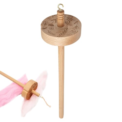 Drop Spindel – Top Whorl Drop Spindel | Ergonomisch geschnitztes Design Garn Spinner für Anfänger Profis Nähen | Garnspinner | Drop Spindel Top Whorl | Garnspinner Drop Spindel – Top Whorl Drop Spindel | Ergonomisch geschnitztes Design Garn Spinner für Anfänger Profis Nähen | Garnspinner | Drop Spindel Top Whorl | Garnspinner von Generisch