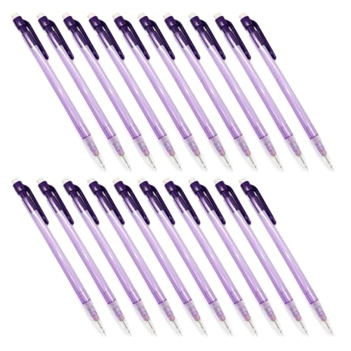 Druckbleistift mit kleinem Radiergummi, 0,7 mm, zum Schreiben, Zeichnen, 20 Stück von Generisch