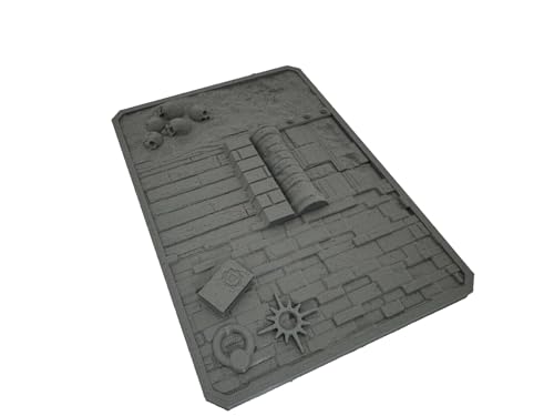 Dry Brush Texture Palette für trockenes Bürsten, Fantasy-Thema, Tischplatte, Miniatur-Gaming – 3D-Druck Dry Brush Texture Palette für trockenes Bürsten, Fantasy-Thema, Tischplatte, Miniatur-Gaming – 3D-Druck von Generisch