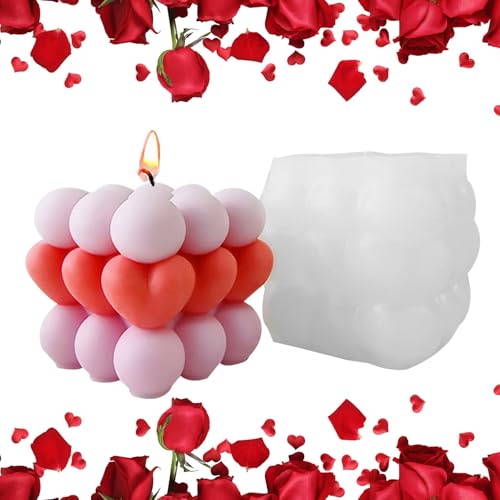 Duft Kerzenformen - einzigartige Würfelkerzenform für und Seife, wiederverwendbare 3D -Silikonform | Crafting Kit für Wohnkultur, Dessertformen für Geschenke und handgefertigte von Generisch
