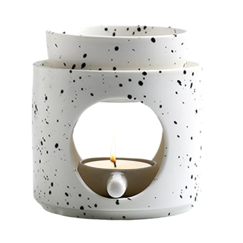 Duftlampe Ambiente Teelicht | Design Aromalampe Aus Keramik | Stövchen Für Ätherische Öle, Duftöl Und Duftwachs | Teelichthalter Aus Keramik von Generisch