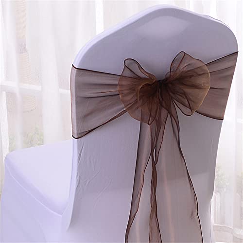 Dunkelbraune Stuhlschärpen, 200 Stück, dekorative Schleifenbänder für Hochzeiten, Partyzubehör, Geburtstagsfeiern, Zeremoniedekorationen – elegant und vielseitig Dunkelbraune Stuhlschärpen, 200 Stück, dekorative Schleifenbänder für Hochzeiten, Partyzubehör, Geburtstagsfeiern, Zeremoniedekorationen – elegant und vielseitig von Generisch