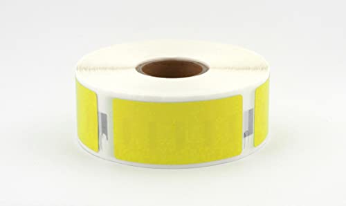 Dymo Etiketten kompatibel zu Labelwriter 450 und älter (11352 | 25 x 54 mm | 500 Etiketten, gelb) von Generisch