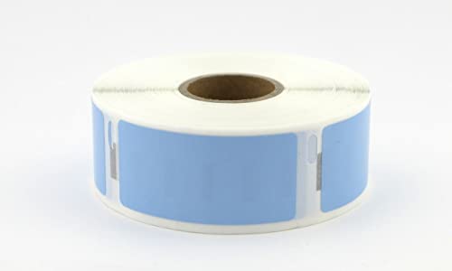 Dymo Etiketten kompatibel zu Labelwriter 450 und älter (11352 | 25 x 54 mm | 500 Etiketten, hellblau) von Generisch