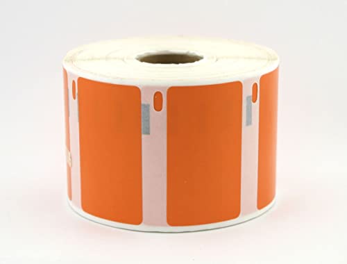 Dymo Etiketten kompatibel zu Labelwriter 450 und älter (11354 | 37 x 57 mm | 1000 Etiketten, orange) von Generisch