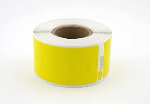 Dymo Etiketten kompatibel zu Labelwriter 450 und älter (99010 | 28 x 89 mm | 130 Etiketten, gelb) von Generisch