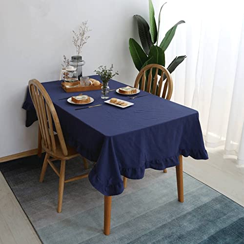 ESOUY Fell-Tischdecke für den Außenbereich, reine Farbe, einfache Hochzeitsdekoration, Baumwolle, Esszimmerbezug, Blau, 140 x 220 cm, elegante Tischdekoration für Partys und Veranstaltungen ESOUY Fell-Tischdecke für den Außenbereich, reine Farbe, einfache Hochzeitsdekoration, Baumwolle, Esszimmerbezug, Blau, 140 x 220 cm, elegante Tischdekoration für Partys und Veranstaltungen von Generisch