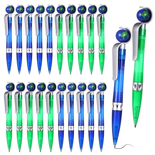 Earth Pens Großpackung mit 20 niedlichen kugelförmigen einziehbaren Kugelschreibern, ideal für den Tag der Erde und im Büro Earth Pens Großpackung mit 20 niedlichen kugelförmigen einziehbaren Kugelschreibern, ideal für den Tag der Erde und im Büro von Generisch