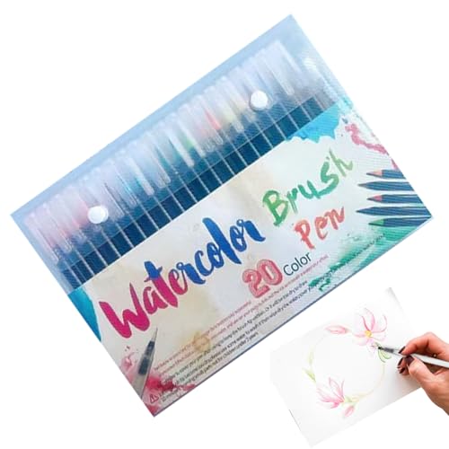 Echte Pinselstifte - Malstifte Set zum Ausmalen,Farbenfrohe Kunstpinsel Mit Glatter Tinte Für Malerei Zeichnen Schreiben Reisetagebuch Lettering Schule Kinder Erwachsene Anfänger Echte Pinselstifte - Malstifte Set zum Ausmalen,Farbenfrohe Kunstpinsel Mit Glatter Tinte Für Malerei Zeichnen Schreiben Reisetagebuch Lettering Schule Kinder Erwachsene Anfänger von Generisch