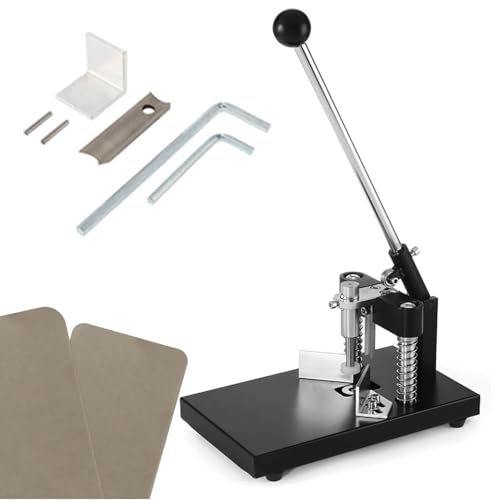 Eckenrunder-Stanzschneider, Papierschneidewerkzeug mit 2 Stanzformen R6 R10 Eckenrunder-Schneider, max. 30 mm Schnittstärke von Generisch