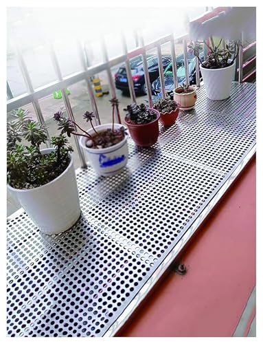Edelstahl Anti-Diebstahl Fenster Schutznetz Dekorative Perforierte Metallgitter für Balkon Sicherheit und Auslaufsicher von Generisch