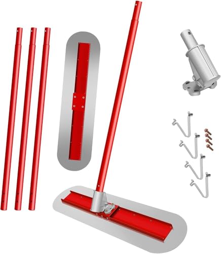 Edelstahl Betonkelle Set mit 4 Stangen zum professionellen Veredeln und Glätten von Oberflächen Edelstahl Betonkelle Set mit 4 Stangen zum professionellen Veredeln und Glätten von Oberflächen von Generisch