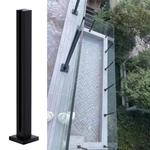 Edelstahl Glasgeländer Klemme Kit, Winddichte Bodenhalterung für Außen Balkon und Terrasse, kompatibel mit 3/8 oder 1/2 Zoll Paneelen Edelstahl Glasgeländer Klemme Kit, Winddichte Bodenhalterung für Außen Balkon und Terrasse, kompatibel mit 3/8 oder 1/2 Zoll Paneelen von Generisch