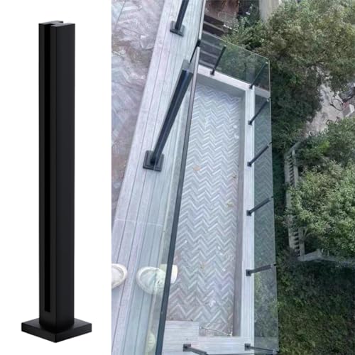 Edelstahl Glasgeländer Klemme Kit, Winddichte Bodenhalterung für Außen Balkon und Terrasse, kompatibel mit 3/8 oder 1/2 Zoll Paneelen Edelstahl Glasgeländer Klemme Kit, Winddichte Bodenhalterung für Außen Balkon und Terrasse, kompatibel mit 3/8 oder 1/2 Zoll Paneelen von Generisch