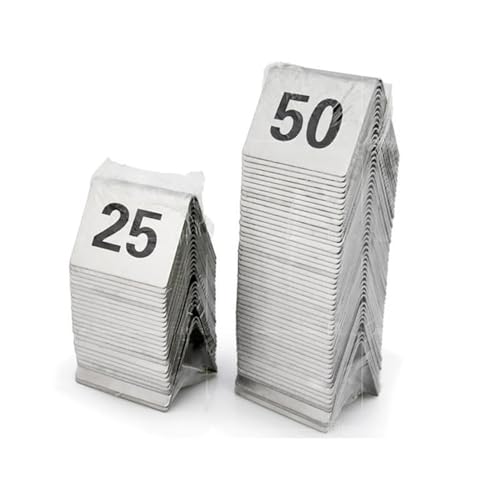 Edelstahl-Tischnummern 1–10, stapelbar, Zelt-Stil, digitale Nummernschilder für Restaurants, Hochzeiten, Geburtstage und Partys, langlebiges Tischzubehör Edelstahl-Tischnummern 1–10, stapelbar, Zelt-Stil, digitale Nummernschilder für Restaurants, Hochzeiten, Geburtstage und Partys, langlebiges Tischzubehör von Generisch