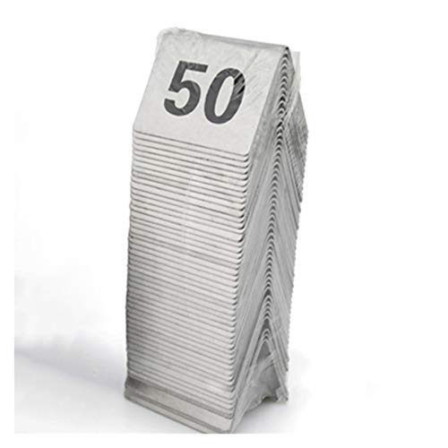 Edelstahl-Tischnummern 1-50/100, 4,8 x 4,1 cm, Beschilderung für Restaurants, Cafés, Bars, Hochzeiten, Geburtstage, Jubiläen und Veranstaltungen, langlebiges Partyzubehör Edelstahl-Tischnummern 1-50/100, 4,8 x 4,1 cm, Beschilderung für Restaurants, Cafés, Bars, Hochzeiten, Geburtstage, Jubiläen und Veranstaltungen, langlebiges Partyzubehör von Generisch