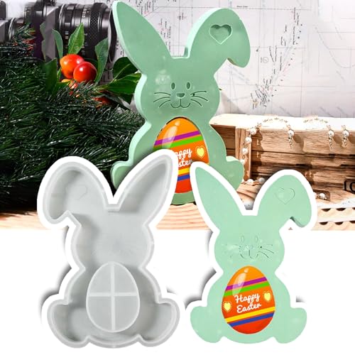 Ei Silikonform Ostern,Ostern Deko Form,Silikonformen GießFormen Ostern FrüHling,Kerzen Silikonformen,Silikonform Herz Hase,GießFormen Silikon Ostern,Ostern Basteln Geschenke Kinder (B) von Generisch