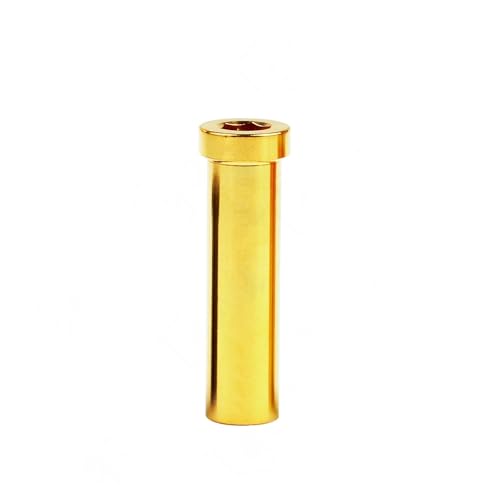 Einbaumutter M6 Ti Volle Länge 13/15/17/23/25/31,5/33/35 mm for Rennrad-Bremssattel C-Klemme Fix(Gold,31.5mm) von Generisch