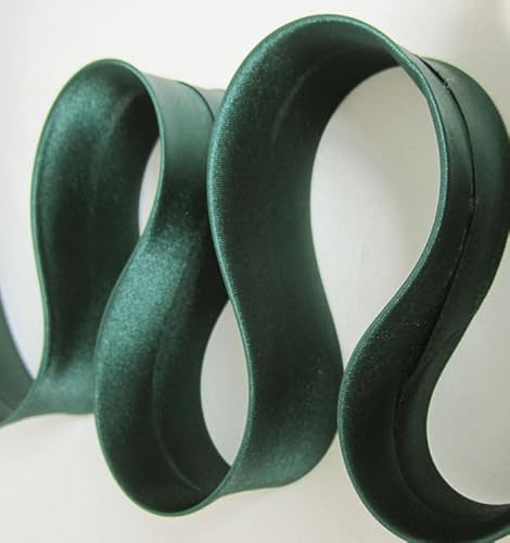 Einfassband - Schrägband - Satin - Breite 40mm - Dunkelgrün - Meterware Einfassband - Schrägband - Satin - Breite 40mm - Dunkelgrün - Meterware von Generisch
