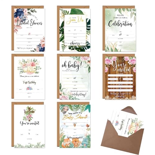 Einladungskarte mit Umschlag, kreatives Urlaubseinladungs-Set, buntes Sammelzubehör, niedliche Einladungskarten mit Umschlägen und Aufklebern Einladungskarte mit Umschlag, kreatives Urlaubseinladungs-Set, buntes Sammelzubehör, niedliche Einladungskarten mit Umschlägen und Aufklebern von Generisch