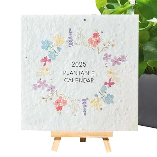 Einpflanzbarer Kalender 2025, Saatgut Kalender 2025, Pflanzbarer Papierkalender 2025, Kreativer Kalender Mit Staffelei, 12-Monatskalender Mit Pflanzbaren Pflanzen, Kreativer Planungskalender Einpflanzbarer Kalender 2025, Saatgut Kalender 2025, Pflanzbarer Papierkalender 2025, Kreativer Kalender Mit Staffelei, 12-Monatskalender Mit Pflanzbaren Pflanzen, Kreativer Planungskalender von Generisch