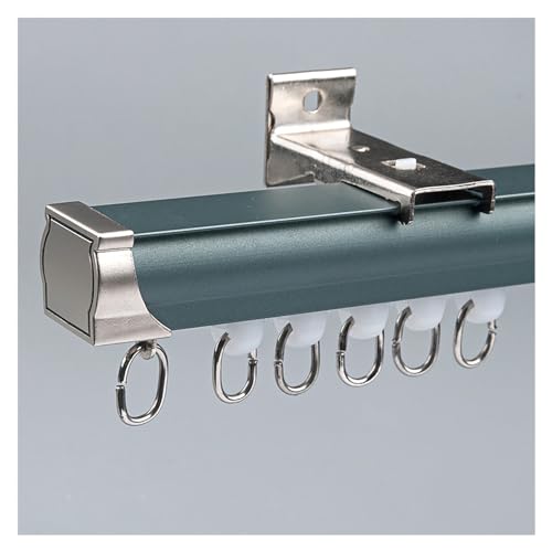 Einspurige Seitenwand-Vorhangschiene mit leisem Gleiten, Wohnzimmer/Schlafzimmer/Erkerfenster/Ankleidezimmer, Aluminium-Vorhangschienen, Raumteiler mit Universalrollen, 1 bis 6 Meter Länge(Blue,3m/9.8 Einspurige Seitenwand-Vorhangschiene mit leisem Gleiten, Wohnzimmer/Schlafzimmer/Erkerfenster/Ankleidezimmer, Aluminium-Vorhangschienen, Raumteiler mit Universalrollen, 1 bis 6 Meter Länge(Blue,3m/9.8 von Generisch