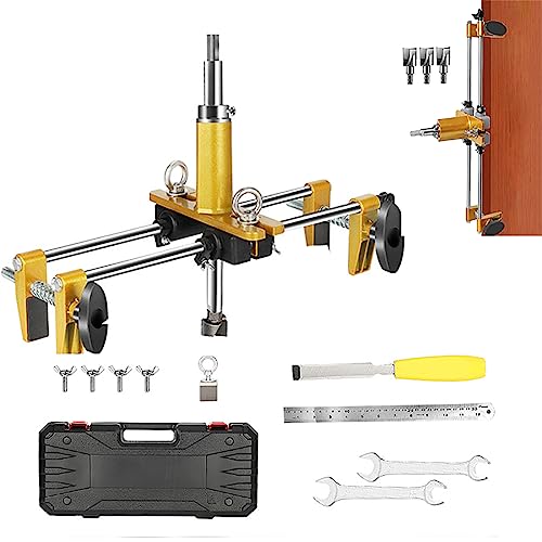 Einsteckschloss-Set – Türschloss-Lochöffner mit 3 Wolframstahlschneidern & Zubehör für Holztüren Einsteckschloss-Set – Türschloss-Lochöffner mit 3 Wolframstahlschneidern & Zubehör für Holztüren von Generisch