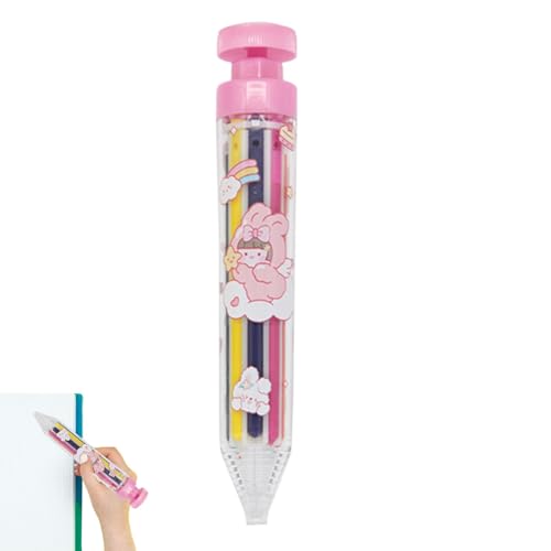 Einziehbare Buntstifte – Packung mit bunten Zeichenstiften, praktisches und kompaktes Buntstift-Set, reisefreundlicher Kunstbedarf für Kinder, einfach zu verwendende Buntstifte für Schule und Einziehbare Buntstifte – Packung mit bunten Zeichenstiften, praktisches und kompaktes Buntstift-Set, reisefreundlicher Kunstbedarf für Kinder, einfach zu verwendende Buntstifte für Schule und von Generisch