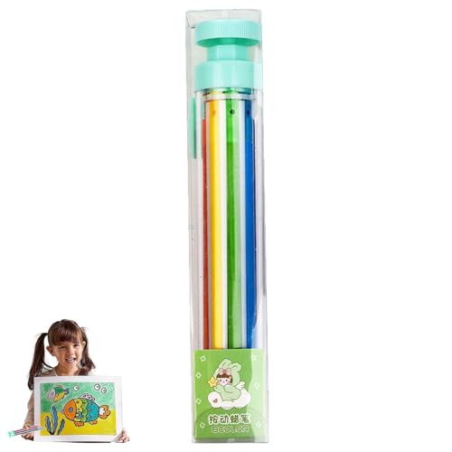 Einziehbare Farbstifte: 8-in-1 Buntstifte, mehrfarbige Buntstifte, transparenter Schaft, Ölpastell, Buntstift, 8 Farben, Kunst, Graffiti-Malerei, Stifte für Studenten und Kinder Einziehbare Farbstifte: 8-in-1 Buntstifte, mehrfarbige Buntstifte, transparenter Schaft, Ölpastell, Buntstift, 8 Farben, Kunst, Graffiti-Malerei, Stifte für Studenten und Kinder von Generisch
