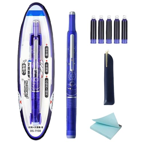 Einziehbarer Füllfederhalter – Brunnenschreibstift-Set | Fine Point Peen Kit, rutschfestes Schulbedarf zum Skizzieren von Kalligraphie-Buchstaben Graffiti Kritzeln von Generisch