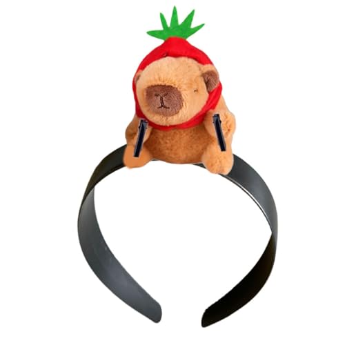 Einzigartiges Stirnband, lustige Haarbänder, Capybara-Haarbänder, niedlich, zahnlos, Puppenkopf, Haarschmuck, Geschenk für Frauen und Mädchen von Generisch