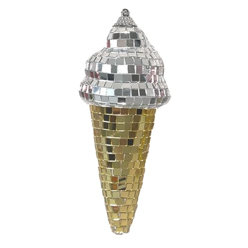 Eiscreme-Dekoration, glitzernde Disco-Dekoration, Eistüte – 70er-Jahre Disco-Themen-Dekoration, lustige, ästhetische Raumdekoration für Tischdekoration Eiscreme-Dekoration, glitzernde Disco-Dekoration, Eistüte – 70er-Jahre Disco-Themen-Dekoration, lustige, ästhetische Raumdekoration für Tischdekoration von Generisch