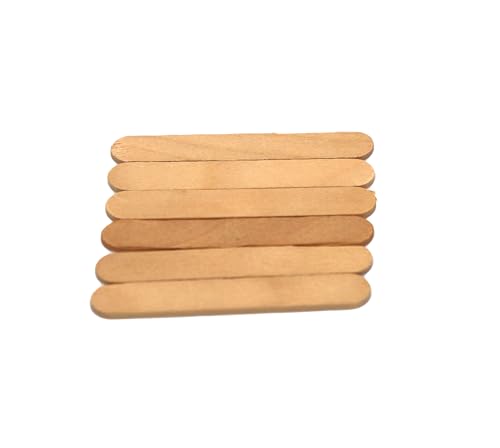 Eisstiele | 1000 Stück | aus Holz | Eisstäbchen | Holzstäbchen Zum Basteln | Holzstiele | Bastelstäbchen | Holzspachtel | DIY Handwerk | naturbelassen | Stäbchen | Bastelhölzer 6,5 x 0,9 cm von Generisch