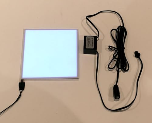 El-Folie LED-Leuchtfolie, 10x10cm, Weiß, mit 12V Inverter El-Folie LED-Leuchtfolie, 10x10cm, Weiß, mit 12V Inverter von Generisch