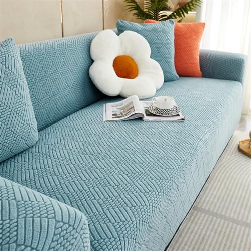 Elastischer Sofabezug – Strickstoff, weicher All-Inclusive-Schonbezug für Sofas mit niedriger Rückenlehne, Spannbetttuch-Stil Elastischer Sofabezug – Strickstoff, weicher All-Inclusive-Schonbezug für Sofas mit niedriger Rückenlehne, Spannbetttuch-Stil von Generisch