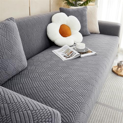 Elastischer Sofabezug – Strickstoff, weicher All-Inclusive-Schonbezug für Sofas mit niedriger Rückenlehne, Spannbetttuch-Stil Elastischer Sofabezug – Strickstoff, weicher All-Inclusive-Schonbezug für Sofas mit niedriger Rückenlehne, Spannbetttuch-Stil von Generisch