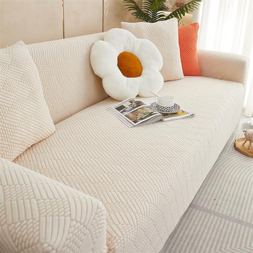 Elastischer Sofabezug – Strickstoff, weicher All-Inclusive-Schonbezug für Sofas mit niedriger Rückenlehne, Spannbetttuch-Stil Elastischer Sofabezug – Strickstoff, weicher All-Inclusive-Schonbezug für Sofas mit niedriger Rückenlehne, Spannbetttuch-Stil von Generisch
