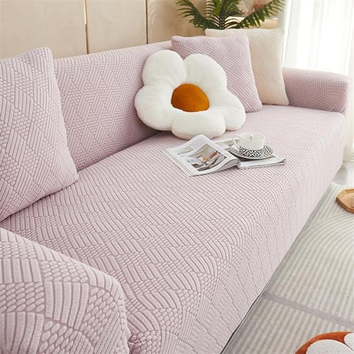 Elastischer Sofabezug – Strickstoff, weicher All-Inclusive-Schonbezug für Sofas mit niedriger Rückenlehne, Spannbetttuch-Stil Elastischer Sofabezug – Strickstoff, weicher All-Inclusive-Schonbezug für Sofas mit niedriger Rückenlehne, Spannbetttuch-Stil von Generisch