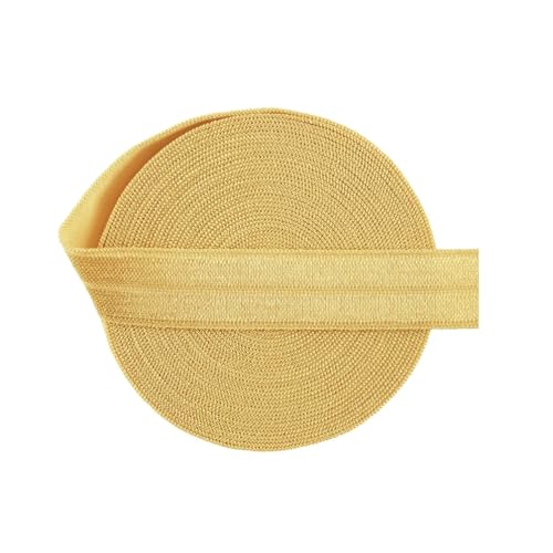 Elastisches Elastanband, Haarband, Haarband, 15 mm, einfarbig, 4,5 m, goldfarben, 4,5 m von Generisch