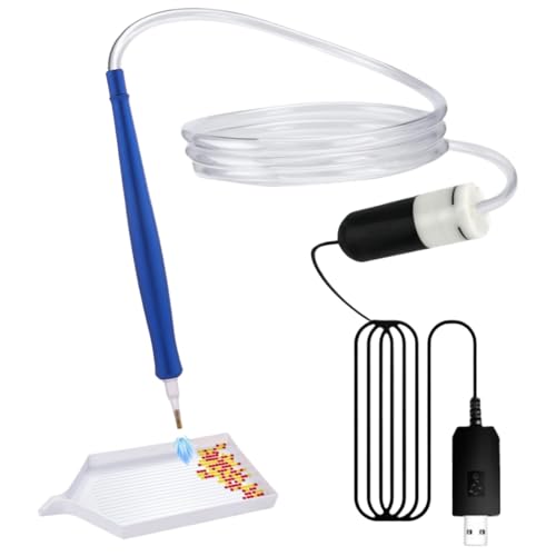Electric Diamond Art Painting Stift, Elektrische Diamantmalereistifte Mit Vakuumpumpe, USB -automatischer Applikator, Tragbares Diamantkunst -Zubehör -Werkzeug Für Anfänger von Generisch