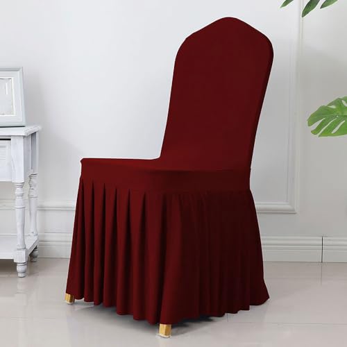Elegante Plissee-Stuhlschärpen für Hochzeiten, Bankette und Heimdekoration, Spandex- und Polyester-Mischung für einen luxuriösen Look Elegante Plissee-Stuhlschärpen für Hochzeiten, Bankette und Heimdekoration, Spandex- und Polyester-Mischung für einen luxuriösen Look von Generisch