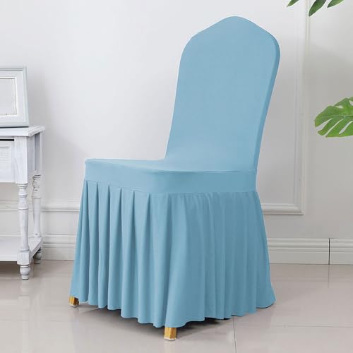 Elegante Plissee-Stuhlschärpen für Hochzeiten, Bankette und Heimdekoration, Spandex- und Polyester-Mischung für einen luxuriösen Look Elegante Plissee-Stuhlschärpen für Hochzeiten, Bankette und Heimdekoration, Spandex- und Polyester-Mischung für einen luxuriösen Look von Generisch