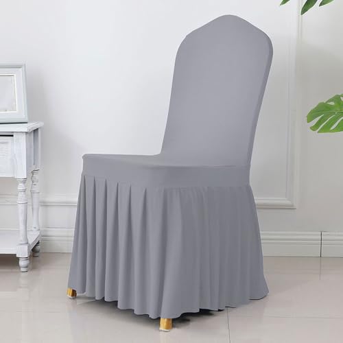 Elegante Plissee-Stuhlschärpen für Hochzeiten, Bankette und Heimdekoration, Spandex- und Polyester-Mischung für einen luxuriösen Look Elegante Plissee-Stuhlschärpen für Hochzeiten, Bankette und Heimdekoration, Spandex- und Polyester-Mischung für einen luxuriösen Look von Generisch