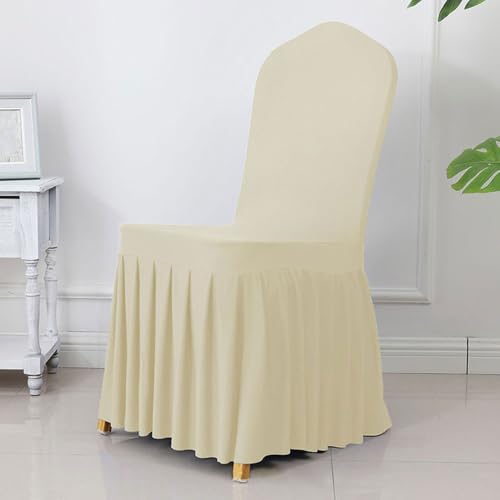 Elegante Plissee-Stuhlschärpen für Hochzeiten, Bankette und Heimdekoration, Spandex- und Polyester-Mischung für einen luxuriösen Look Elegante Plissee-Stuhlschärpen für Hochzeiten, Bankette und Heimdekoration, Spandex- und Polyester-Mischung für einen luxuriösen Look von Generisch