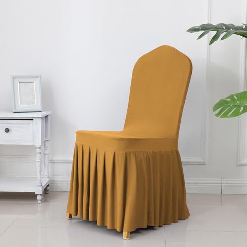 Elegante Plissee-Stuhlschärpen für Hochzeiten, Bankette und Heimdekoration, Spandex- und Polyester-Mischung für einen luxuriösen Look Elegante Plissee-Stuhlschärpen für Hochzeiten, Bankette und Heimdekoration, Spandex- und Polyester-Mischung für einen luxuriösen Look von Generisch